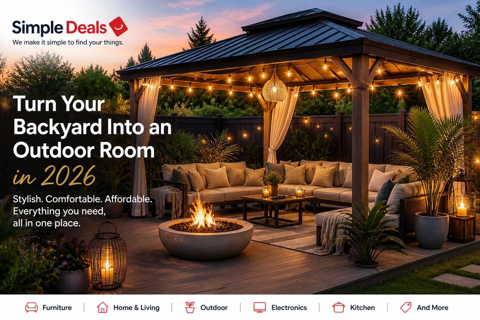 How to Create an Outdoor Room in Your Australian Backyard | Simple Deals